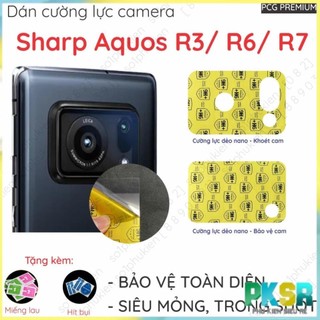 Dán cường lực camera Sharp Aquos R3/ R6/ R7 loại nano dẻo chống bể