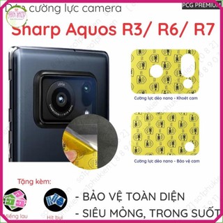 Dán cường lực camera Sharp Aquos R3/ R6/ R7 loại nano dẻo chống bể