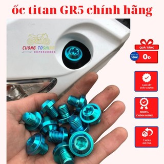 ốc titan salaya gr5 lắp chân gương sịn ren thuận nghịch chân 10li gắn các loại xe như wave vision exciter sirius winner
