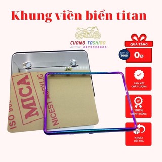Khung viền biển titan lắp cho mọi dòng xe máy như wave , dream, winner, sirius, sh, ab ....hàng chuẩn đẹp