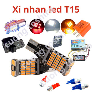 bóng đèn xi nhan led T15 lắp xe máy wave sirius exciter vision dream ô tô siêu sáng bảo hành 1 năm