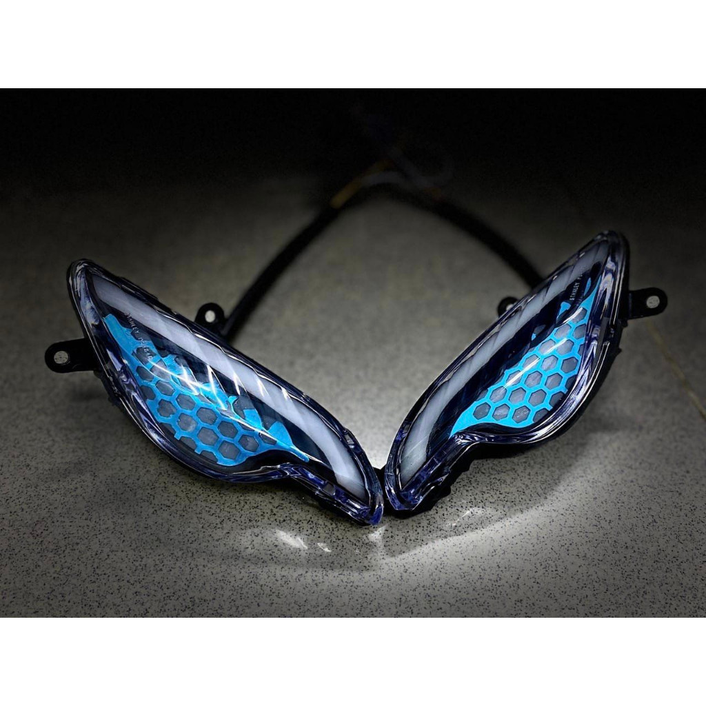  xi nhan led audi tổ ong demi xe wave lắp cho wave a 100 110 wave s100 wave rs100 bảo hành 1 năm 