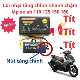 còi nhại tăng chỉnh lắp xe ab airblade như zin không phải cắt dây gì hết kêu dồn dập liên tục tốc độ nhanh chậm