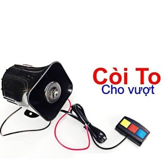 Còi hú cảnh sát police cứu thương cứu hoả 113 114 115 có điều khiển kêu to vang lắp cho các dòng xe máy, ô tô điện 12v
