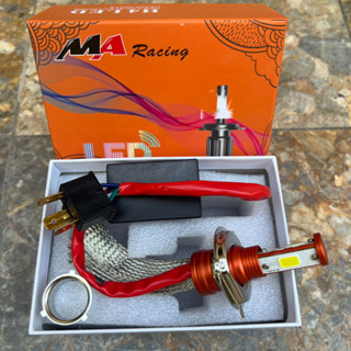 Đèn pha led 3 tim siêu sáng maracing lắp cho các dòng xe chân h4 M5 như wave dream sirius vision lead