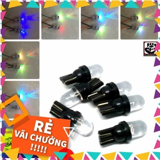Đèn Led Xi Nhan T10 nhấp nháy 7 màu ( giá 1 bóng ) có video