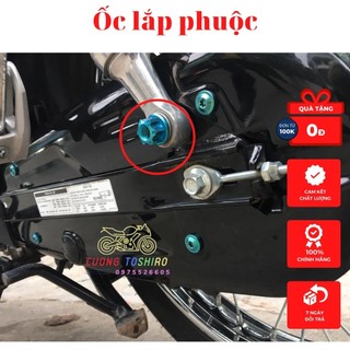 Ốc titan gr5 gắn phuộc giảm sóc sau xe wave a, s, rs, rsx blade 50cc 100cc 110cc ....