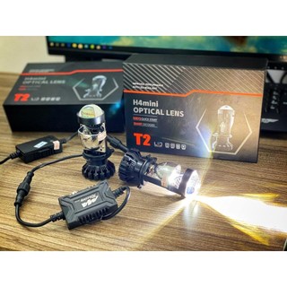 Đèn pha led bi cầu T2 chân H4 siêu sáng chính hãng sáng gấp 10 lần bóng zin bảo hành 1 năm cuongtoshiro