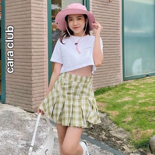 CARA Chân váy nữ Keelin hoạ tiết caro chất vải mịn trẻ trung năng động phù hợp đi học dạo phố