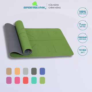 Thảm tập yoga định tuyến Sportslink zera tpe 2 lớp 8mm