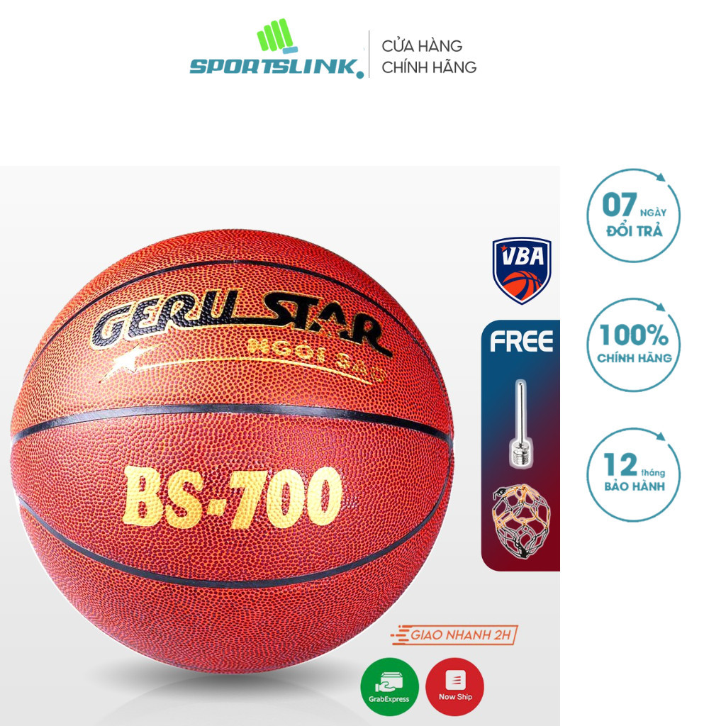 Banh bóng rổ PU Gerustar Size 7 BS-700 - Dán