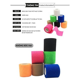 Băng cuốn thể thao tự dính 2.5cm x 4.5m