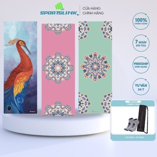 Thảm yoga du lịch pu hoa văn mỹ thuật Sportslink Nagudi009