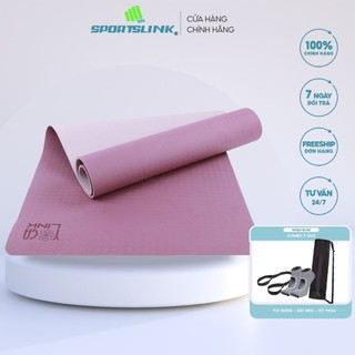 Thảm tập yogalink siêu bám tpe 2 lớp 6mm Sportslink