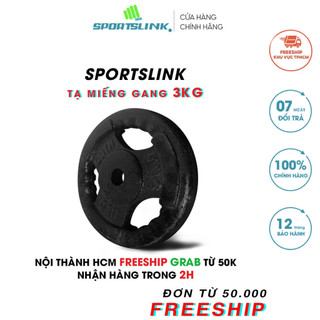 Tạ miếng gang 3kg sportslink