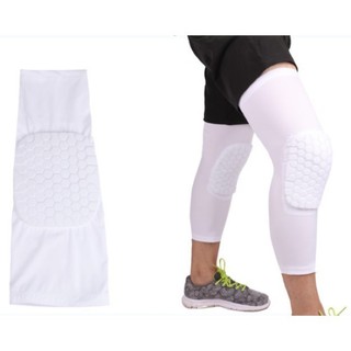 Băng bảo vệ đầu gối khi chơi thể thao litian loại dài trắng Sportslink