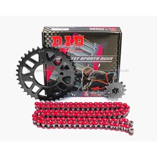 Nhông sên dĩa xe Exciter 150 , FZ150 sên DID màu đỏ 10 ly