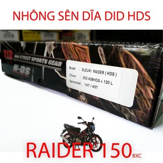 Nhông sên dĩa xe Suzuki Raider 150 - DID