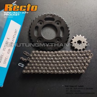 Nhông sên dĩa Recto xe Future 125 không phốt cao su