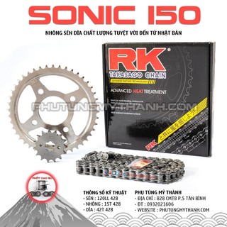 Nhông sên dĩa Sonic phốt cao su thương hiệu RK