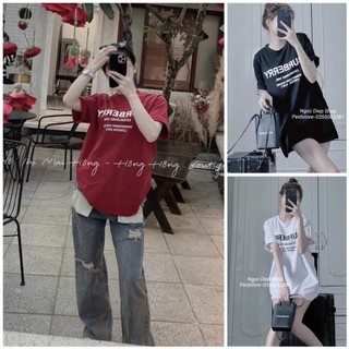 Áo phông thun tay lỡ BUBERRYY  form rộng hot hi, CHẤT COTTON SU HT NA TA