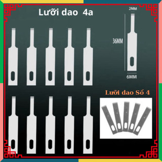 Dao mổ 11,dao số 4,dao 4a làm lưng ,cạo ic (hộp 10 cái) ,mới về hàng