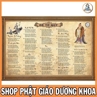 Tranh đệ tử quy - phép tắc của con con người - rất hay khổ a3 - 30cm x 42cm giấy cứng