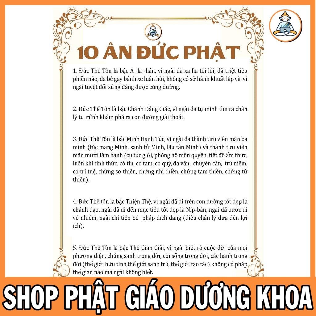 TO66 - 10 ÂN CỦA ĐỨC PHẬT 2 MẶT