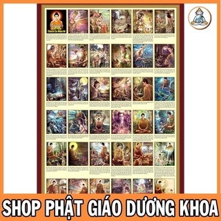 To81 - lịch sử đức phật thích ca bằng tranh và 10 mẫu hình đức phật thích ca đã ép plastics để gắn khung thờ