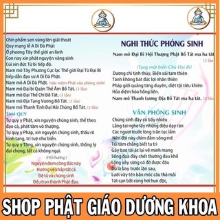 To73 - tờ nghi thức phóng sanh cứng đẹp