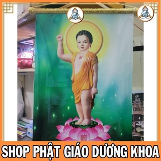 Tranh cuộn mừng phật đản sanh 2024 kích cỡ 40cm x 60cm cực đẹp và các hình phật, bồ tát khác để treo hoặc thờ