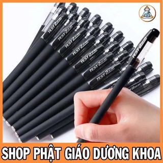 Thịnh hành Bút chép kinh_Bút bi viết chữ đẹp ngòi 0.5mm mực Gel có nắp mực đen