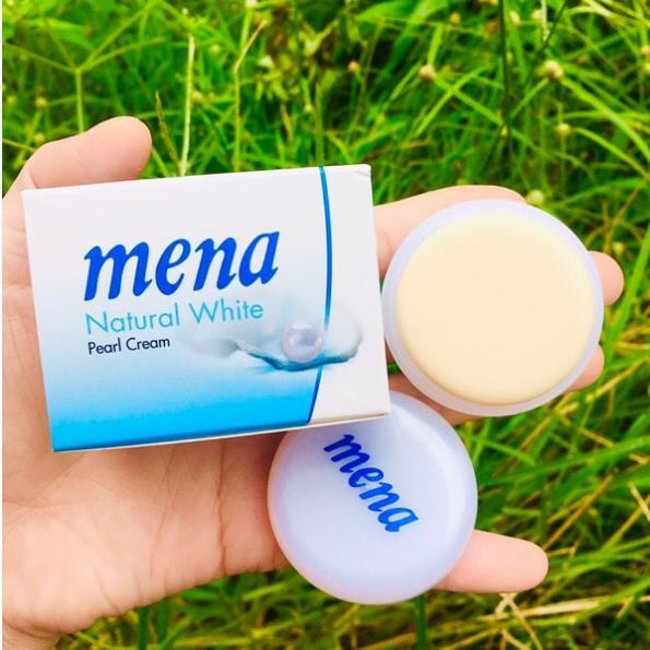 Kem Mena Xanh Dương Pearl Cream Natural White Dưỡng Trắng Da Rạng Rỡ 3 Gram Thái Lan