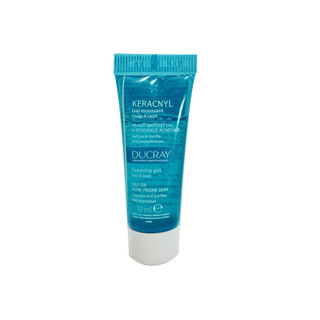 Gel làm sạch dịu nhẹ dành cho da nhờn mụn Ducray Keracnyl Foaming Gel 10ml
