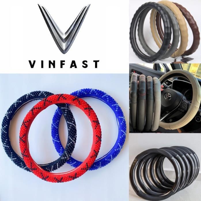 Bọc vô lăng Vinfast Lux A, Lux SA, Fadil size 38cm