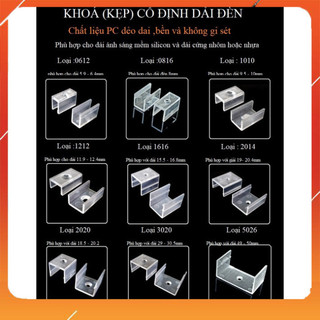 KẸP VÀ ĐẦU BỊT CÁC LOẠI ỐNG NEON KĨ THUẬT