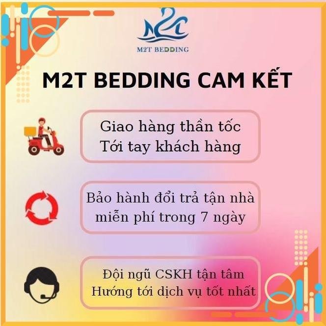 Bộ ga giường và vỏ gối Cotton Tici M2T Bedding ga gối Cotton Hàn Quốc đủ size drap nệm