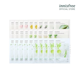 (Quà tặng) Bộ 30 mặt nạ giấy dưỡng da Hàn quốc innisfree My real squeeze mask Set