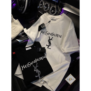 Áo Phông Đá Ysl , Áo Thun Nam Nữ Form Rộng Trẻ Trung Chất Liệu Cotton Thoáng Mát hot 2024