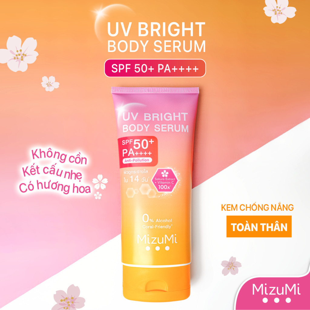MizuMi Kem chống nắng UV Body Serum 180ml