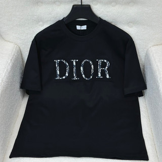 [ Hàng Chuẩn ] Áo phông T-shirt Dior chữ logo mảnh họa tiết monogram thêu nổi LA on web