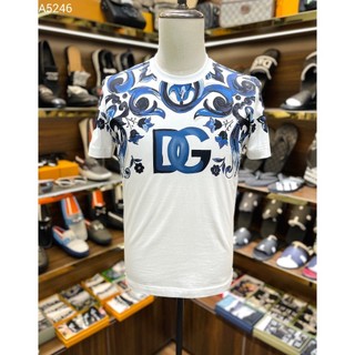 [ Hàng Chuẩn ] Áo phông T-shirt Dolce Gabbana logo DG họa tiết vai ngực LA on web