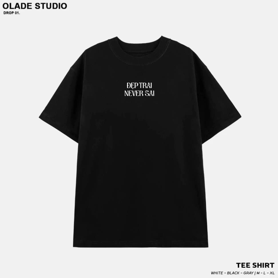 Áo Thun Nam Nữ Form Rộng Cotton Tay Lỡ Unisex, Áo Phông Cổ Tròn Oversize Trend - Đẹp Trai Never Sai UT