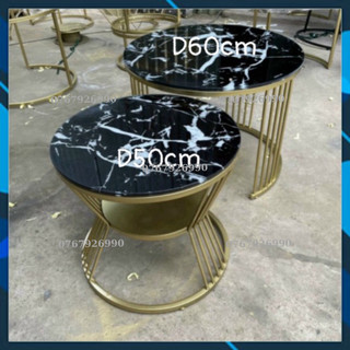 - Bàn sofa - bàn trà đôi mặt kính giả đá, bàn mẹ bồng con - khung sắt sơn tĩnh điện, kính cường lực chống v