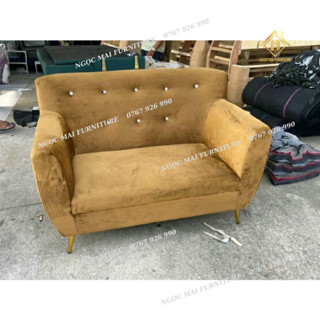 Ghế sofa đơn, sofa mini decor phòng 1m20 (tặng kèm 2 gối ôm) - hàng tối ưu tại xưởng bảo hành chánh hãng - NỘI THẤT NGỌC