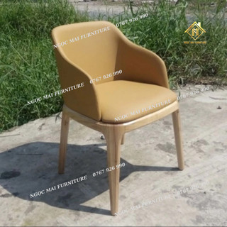 Ghế Ăn Grace có tay da simili cao cấp, ghế ăn xuất khẩu xưởng BH 12 tháng - nội thất Ngọc Mai