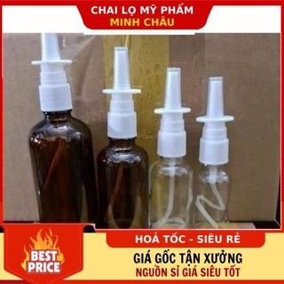 Chai lọ xịt mũi thẳng thủy tinh 5ml,10ml,15ml, 20ml,30ml,50ml đựng dung dịch xịt xoang, họng . ❣️