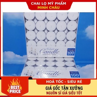 Nến tealight cháy 4 giờ nhiều màu, dùng đốt đèn xông tinh dầu ❣️