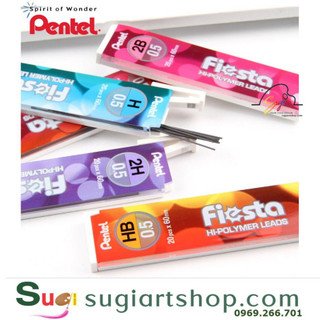 Ruột bút chì kim 0.5mm hb / 2b /3b / 4b, pentel fiesta