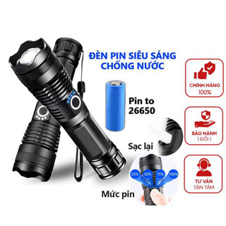 Đèn pin siêu sáng power style chính hãng - đèn pin cầm tay 4 chế độ